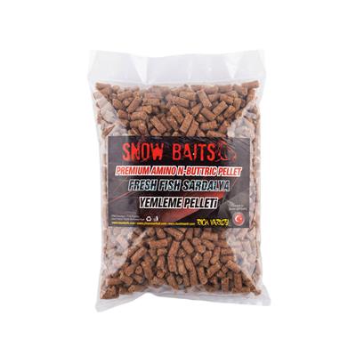Snow Baits Fresh Fish Sardine Taze Balık Sardalya 1 Kg Pellet