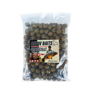 Snow Baits Garlic & Fish Sarı Sarımsak ve Balık 18 Mm 1 Kg Yemleme Boili