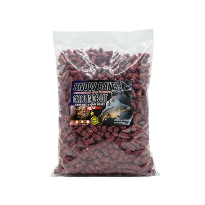 Snow Baits Spice & Squid Octopus Baharat ve Kalamar 1 Kg Pellet