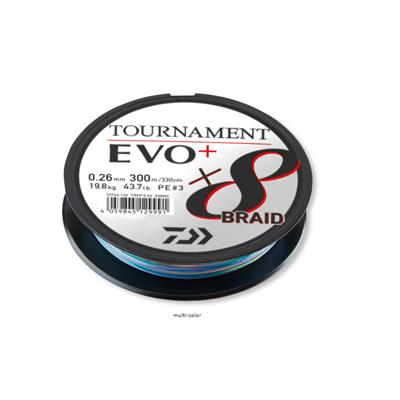 Daiwa Tournament EVO+ 8B Multicolor İp Misina (300m)