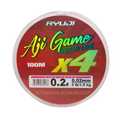 RYUJI AJI GAME 4X, 100M, PİNK İP MİSİNA