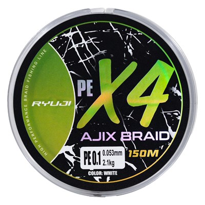 RYUJI AJIX BRAID 4X,150M, WHITE İP MİSİNA