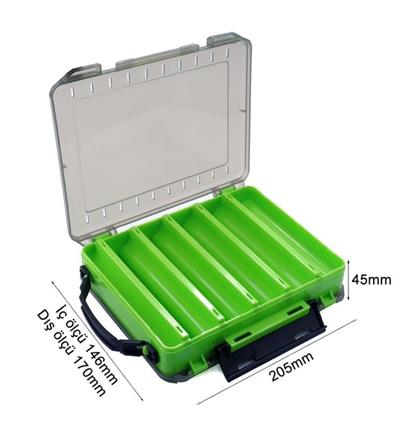 Çift Taraflı Maket Balık Kutusu 145 mm ( Turuncu)