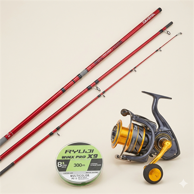 Daiwa Triforce 420cm & Laguna 24 SW Surf Olta Takımı
