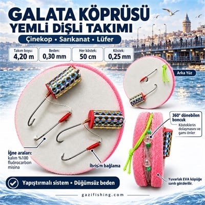 Profesyonel Köprü Asansör Yemli Takımı, Hazır Olta Takımları, Gazi Fishing