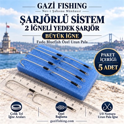 Şarjörlü Sistem 2 İğneli Yedek Şarjör