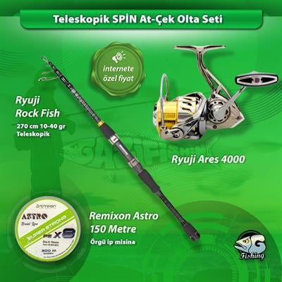 Teleskopik Spin Olta Seti | Seyahat Dostu & Hazır Kullanım Takımı
