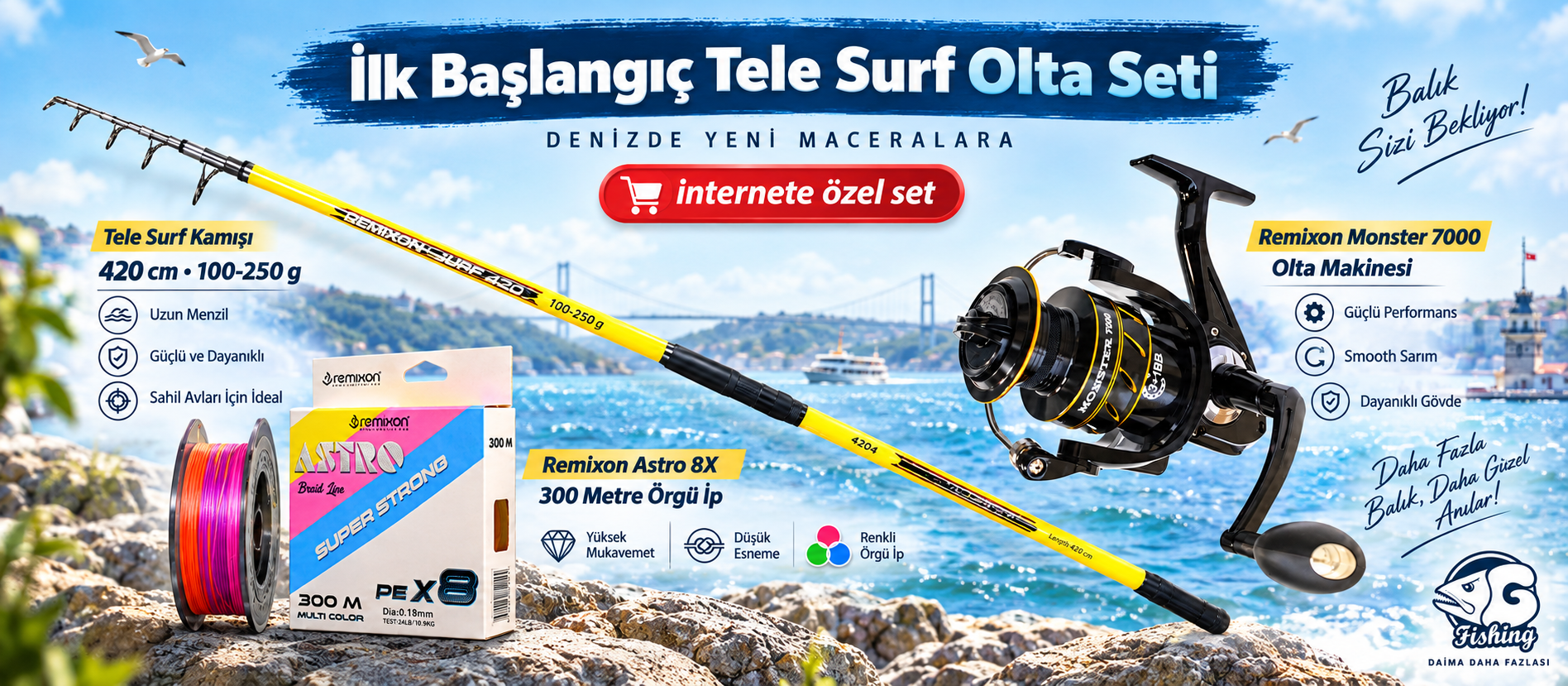 İlk Başlangıç Surf Olta Seti