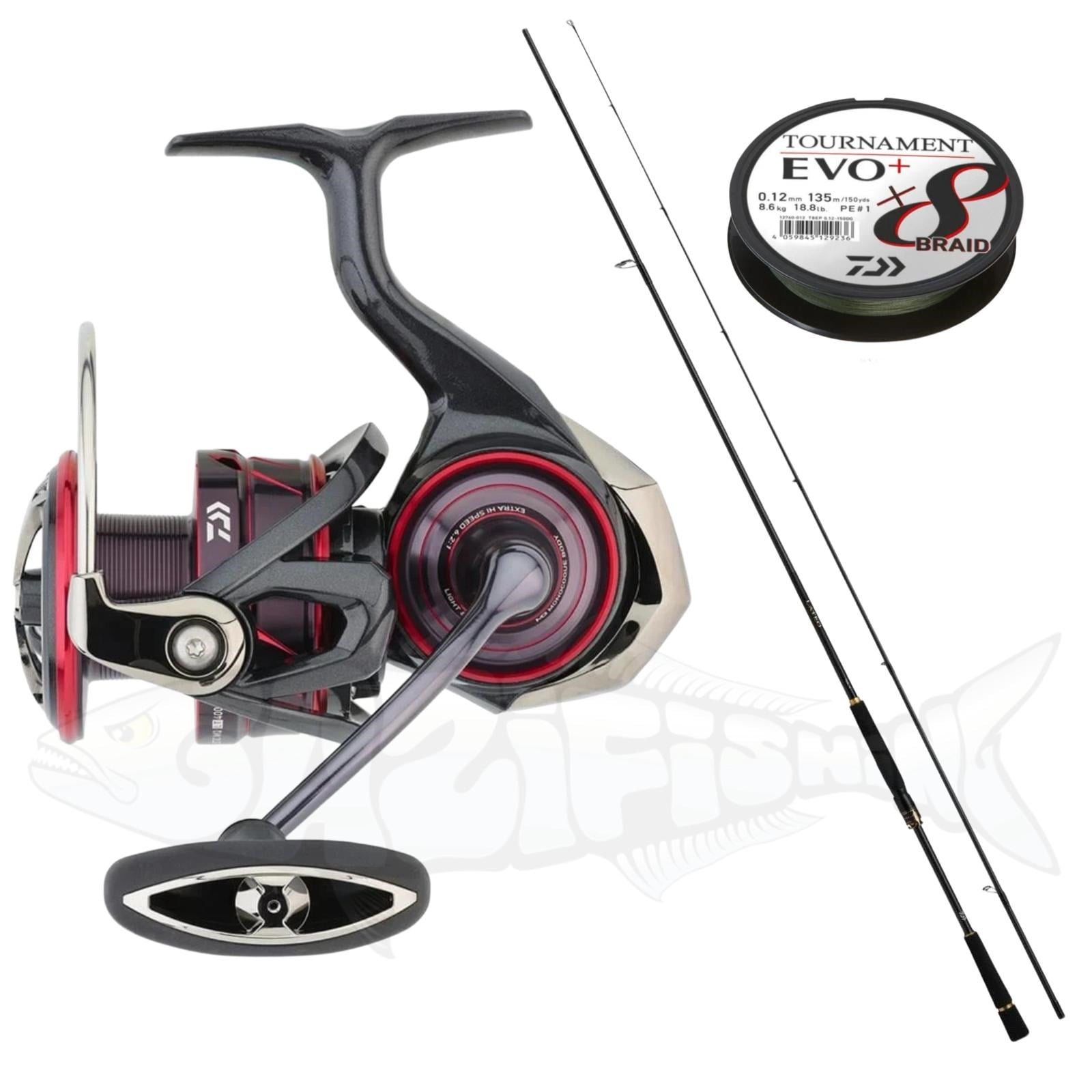 Daiwa CrystiaCR PTⅡ ゴクスペ21ssセット Profesyonel Spin At-Çek Seti | Daiwa Lateo 90MK & Ballistic MQ21 4000C