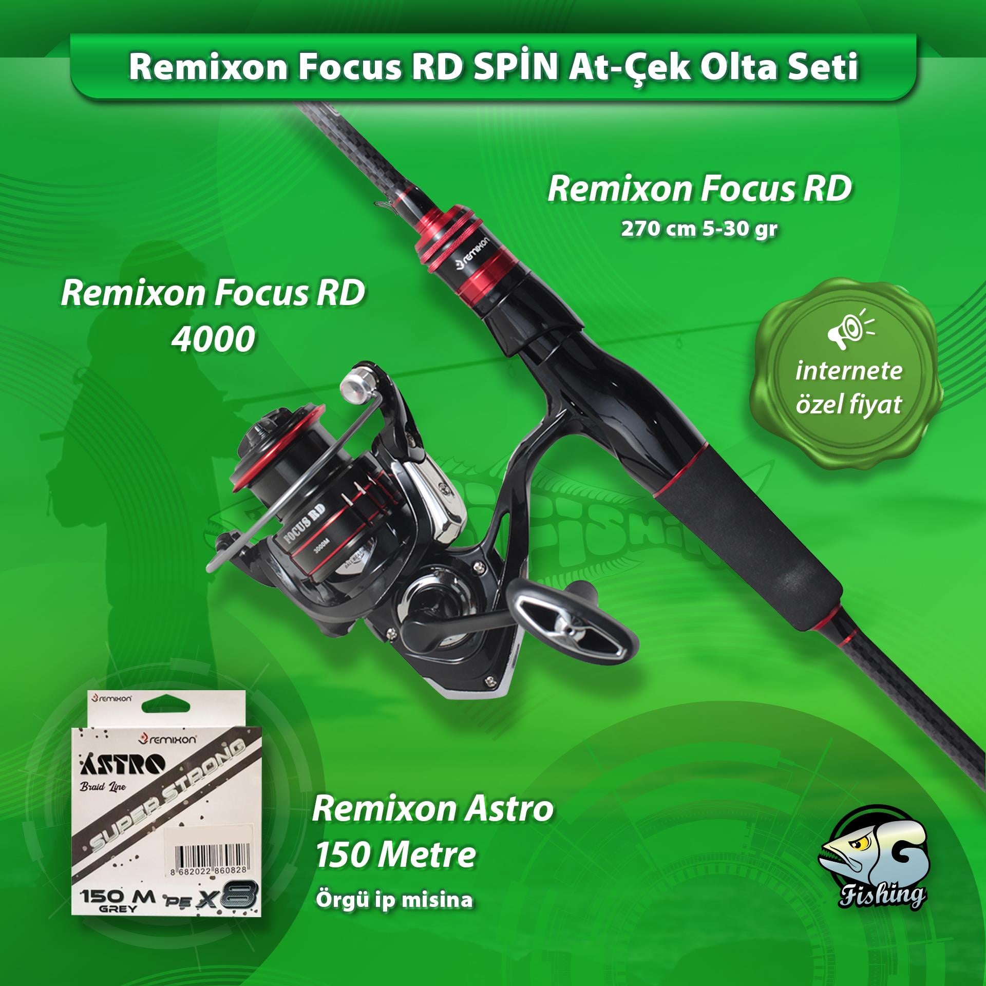 Remixon Focus RD 2.70 5- 35 - RD 4000 Spin Olta Seti