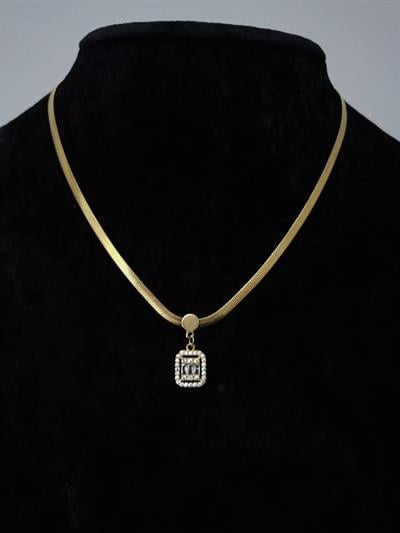 BAGET GOLD İTALYAN ÇELİK KOLYE
