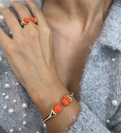 Orange Stone Ring