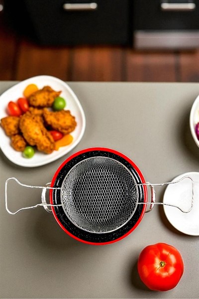 22 No 3L Emaye Tencere&Fritöz, Servis, Yemek Kamp, Piknik, Çeyiz