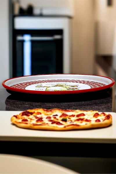 30 No Pizza Tabağı Tepsisi Supla Pasta Tabağı Servis Tabağı Fırın Tepsisi 30 Cm