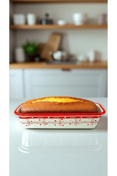 30/13 Emaye Baton Kek Ekmek Kalıbı 1,7Lt Fırın, Pişirme, Pasta, Çeyiz,