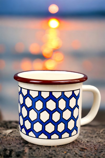 Emaye Kupa Bardak Camp Kamp Mug Fincan Kahve