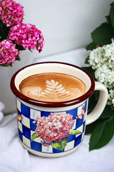 Emaye Kupa Bardak Camp Kamp Mug Fincan Kahve