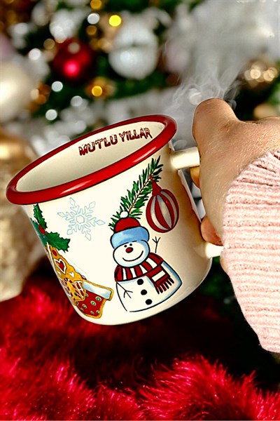 Emaye Kupa Bardak Camp Kamp Mug Fincan Kahve 380 Ml