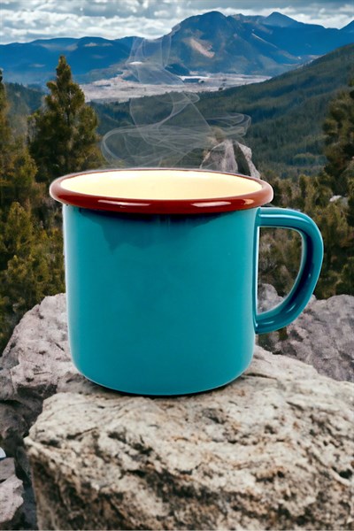 Emaye Kupa Bardak Camp Kamp Mug Fincan Kahve