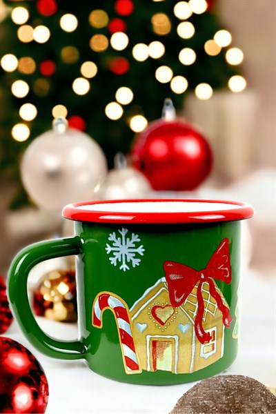 Emaye Kupa Bardak Camp Kamp Mug Fincan Kahve 380 Ml