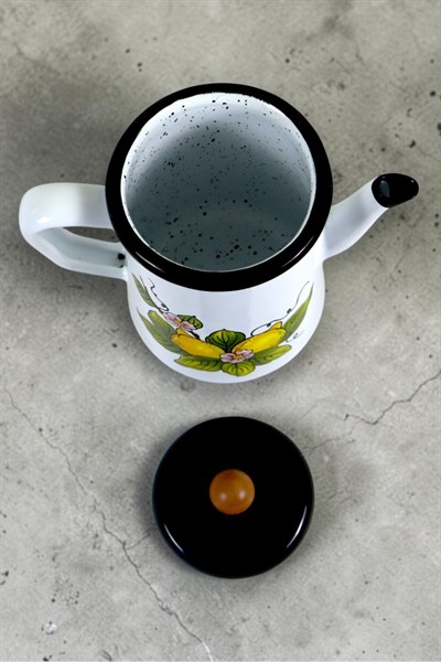 Yağdanlık, Kahve Demliği Siyah Kapak, Çay Demliği , Kahve Potu , Kamp Demliği ,Hediye