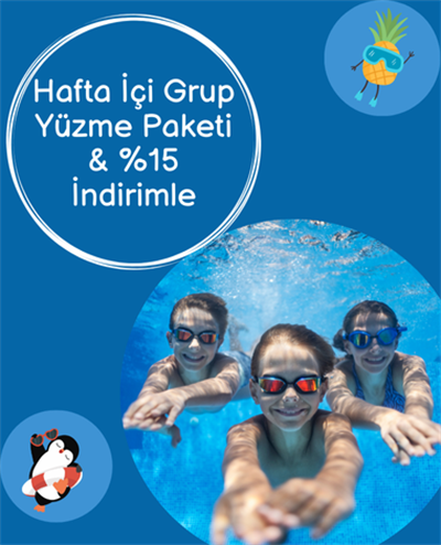 AQUABABİESHafta İçi Grup Yüzme Paketi 1 Kur-5 Ders