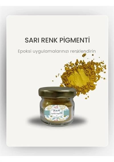 Epoksi Renk Pigmenti Sedefli (Simli) Sarı Toz Pigment Boya 10 gr