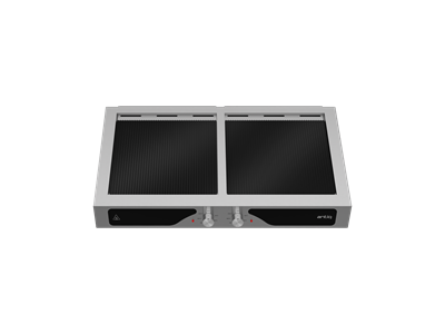 Antiq Aura Çiftli Tezgah Üstü Elektrikli Cam Barbekü - Grill+Grill Cam 78 cm