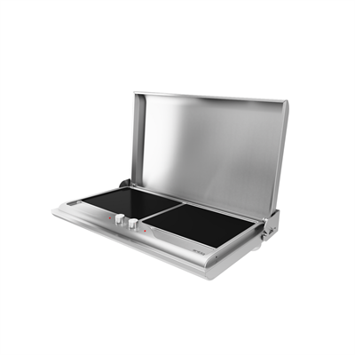 Antiq Savor Çiftli Elektrikli Cam Barbekü - Düz+Düz Cam 76,5 cm