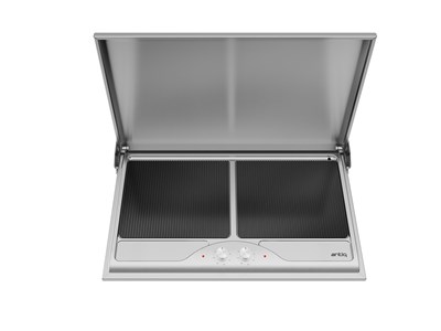 Antiq Savor Çiftli Elektrikli Cam Barbekü - Grill+Grill Cam 76,5 cm
