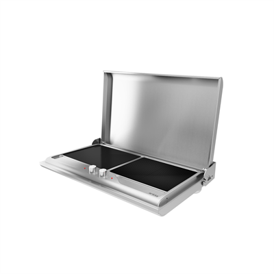 Antiq Savor Çiftli Elektrikli Cam Barbekü - Düz+Grill Cam 76,5 cm