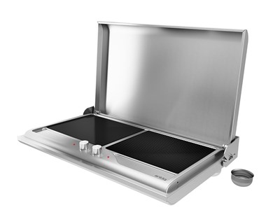 Antiq Savor Çiftli Elektrikli Cam Barbekü - Düz+Grill Cam 76,5 cm