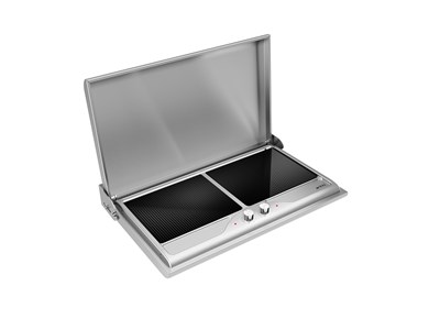 Antiq Savor Çiftli Elektrikli Cam Barbekü - Grill+Grill Cam 76,5 cm
