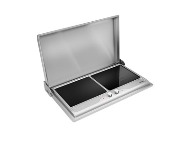 Antiq Savor Çiftli Elektrikli Cam Barbekü - Düz+Düz Cam 76,5 cm