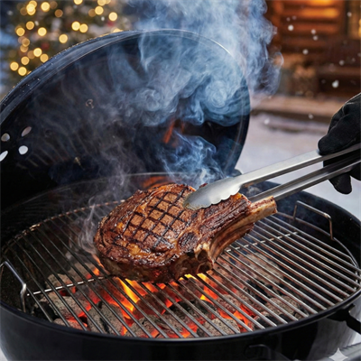 Köz Aşkı Başlangıç Seti: Weber 47 cm Kömürlü Barbekü, Tutuşturucu ve Maşa Seti (Yılbaşı Özel)
