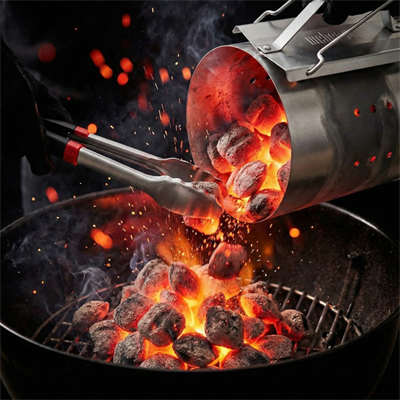Köz Aşkı Başlangıç Seti: Weber 47 cm Kömürlü Barbekü, Tutuşturucu ve Maşa Seti (Yılbaşı Özel)