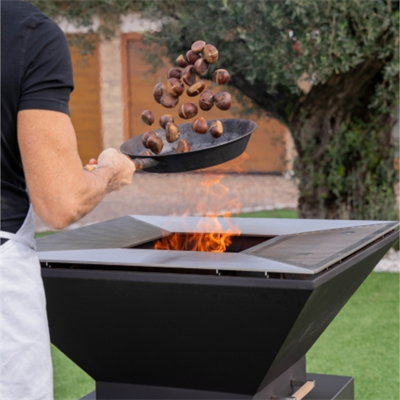 TOWER MINI Odun Ateşli Barbekü – Kompakt Premium Outdoor Pişirme Ünitesi