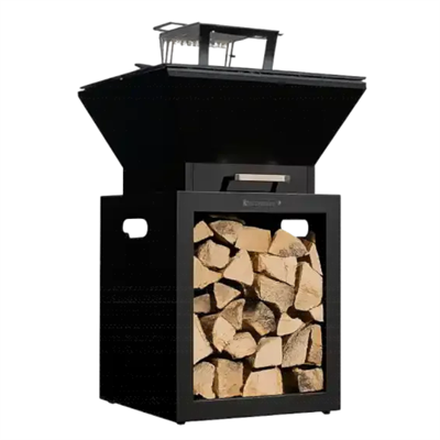 TOWER MINI Odun Ateşli Barbekü – Kompakt Premium Outdoor Pişirme Ünitesi