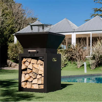 TOWER MINI Odun Ateşli Barbekü – Kompakt Premium Outdoor Pişirme Ünitesi