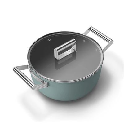 SMEG CSF2412 Derin Tencere – 24 cm, Seramik Kaplama