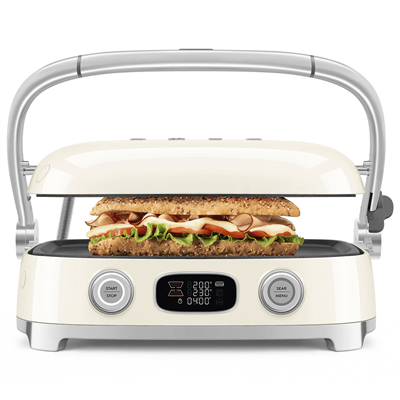 SMEG MGF01 Multi Grill – 1800 W, Panini & Waffle