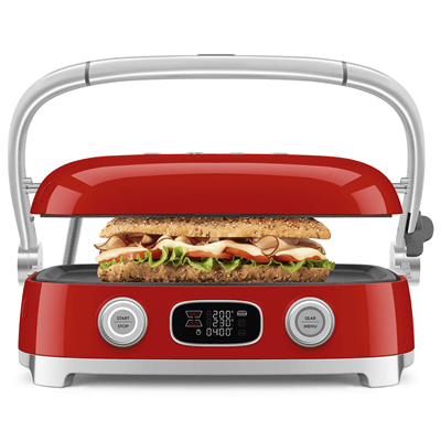 SMEG MGF01 Multi Grill – 1800 W, Panini & Waffle