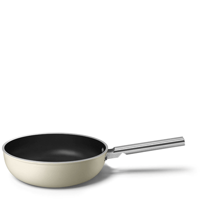 SMEG WOF3002 Wok Tava – 30 cm, Seramik Kaplama