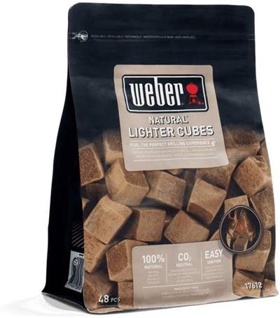 Weber 17612 Eco-Friendly Lighter Cubes – 48li Çevre Dostu Doğal Ateş Küpü