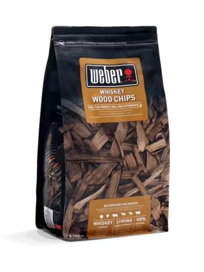 Weber 17627 Whisky Wood Chips 700 g – FSC® Sertifikalı Alkol Fıçı Odunu Tütsüsü
