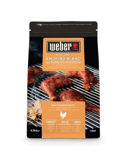 Weber 17833 Poultry Wood Chips Blend Tütsüleme Odun Cipsi – Tavuk & Kanatlılar İçin Karışım 700 g