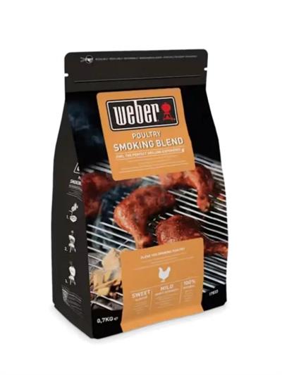 Weber 17833 Poultry Wood Chips Blend Tütsüleme Odun Cipsi – Tavuk & Kanatlılar İçin Karışım 700 g
