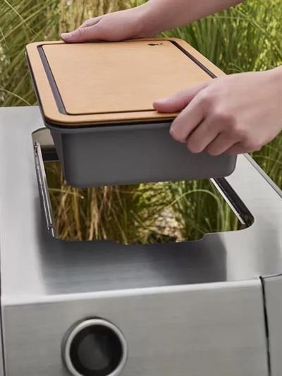 Weber 3400131 Works Prep Basin + Çift Yüzlü Kesme Tahtası – Weber Works™ Çekmeceli Hazırlık Seti 