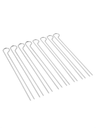 Weber 6320 Grill Skewers Set – 33 cm Çift Uçlu Şiş Seti (8 Parça; Paslanmaz Çelik)