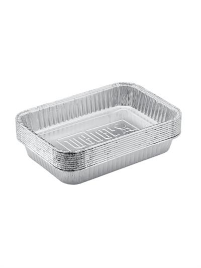 Weber 6415 Small Aluminum Drip Pans (7,5″ x 5″ x 1,4″) – 10lu Alüminyum Damlama Tepsisi 9.05 cmx12.7 cmx3.556 cm.
